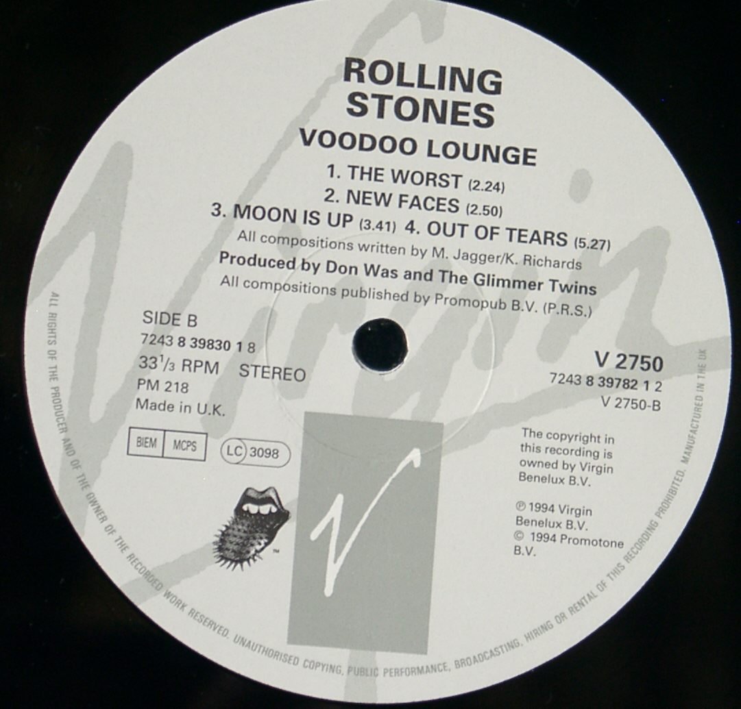 Voodoo Lounge (UK 1st pressing double vinyl LP)
