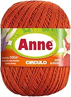 Linha Anne 500m Círculo 147g - Para Crochê e Tricô (7529 TERRACOTA)