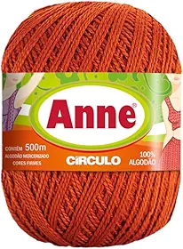 Linha Anne 500m Círculo 147g - Para Crochê e Tricô (7529 TERRACOTA)