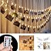 Ablest Set of 40 LED Photo Clip Clothespin Fairy String Lights (Warm White) - For Photos Cards and Artwork