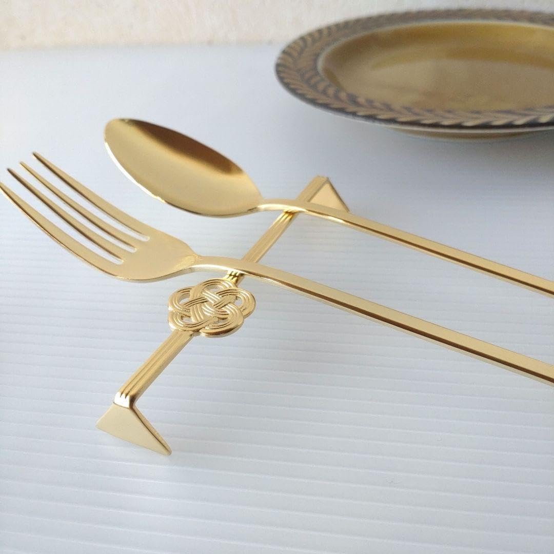 日本製 燕三条 mizuhiki カトラリーレスト 4本 セット ゴールド レア