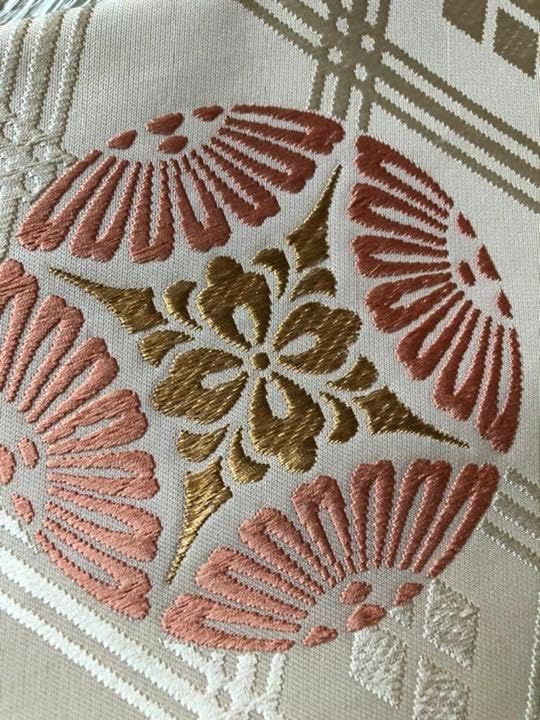 半幅帯 未仕立て 本場筑前博多織 縞文 リサイクル 半幅帯 小袋帯 本場