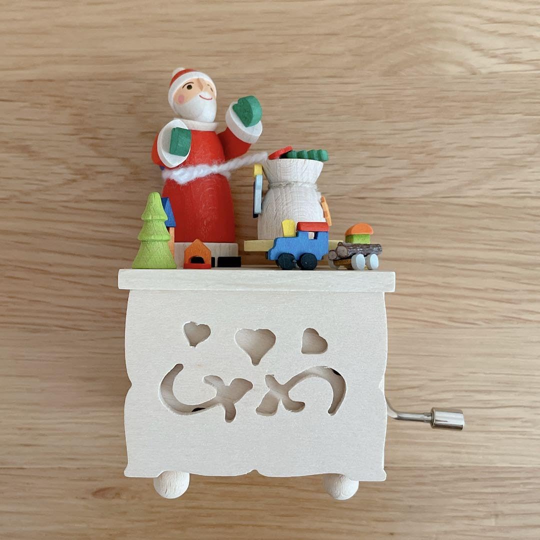 Amazon | グラウプナー社 ドイツ 木製サンタのオルゴール | オルゴール