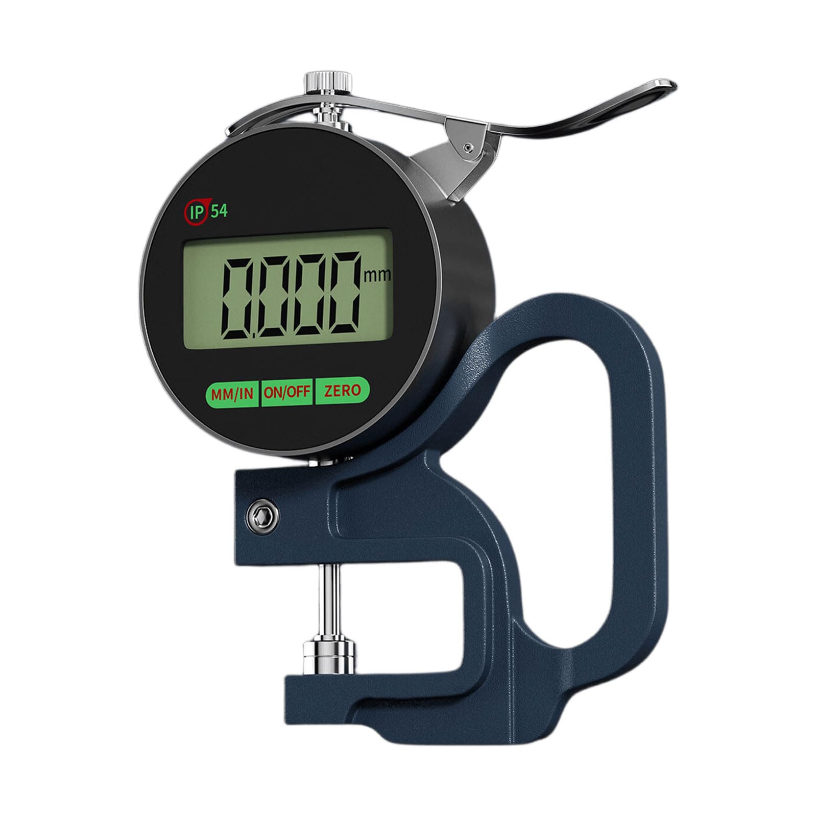 Pxzh Clock Gauge 12.7Mm 12.7/25.4Mm High Accuracy Thickness Measuring Gauge Rechargeable Digital Tester With Lcd Screen And Housing Thickness Meter Gauge