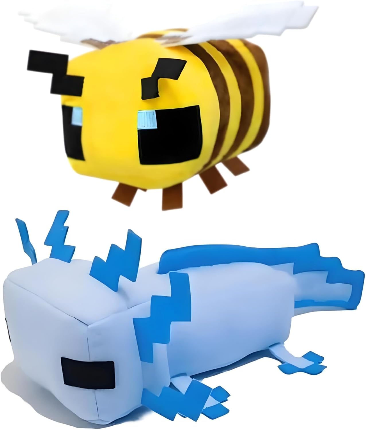 2-Pack-Game Plush,8-inch Bee Plush,12-inch Axolotl Stuffed Toys,Stuffed Animals Toys for Boys Girl,Great Choice for Soft Pillow Decorations, Kids Birthday Parties 2-Pack-Game Plush,8-inch Bee Plush,12-inch Axolotl Stuffed Toys,Stuffed Animals Toys for Boys Girl,Great Choice for Soft Pillow Decorations, Kids Birthday Parties