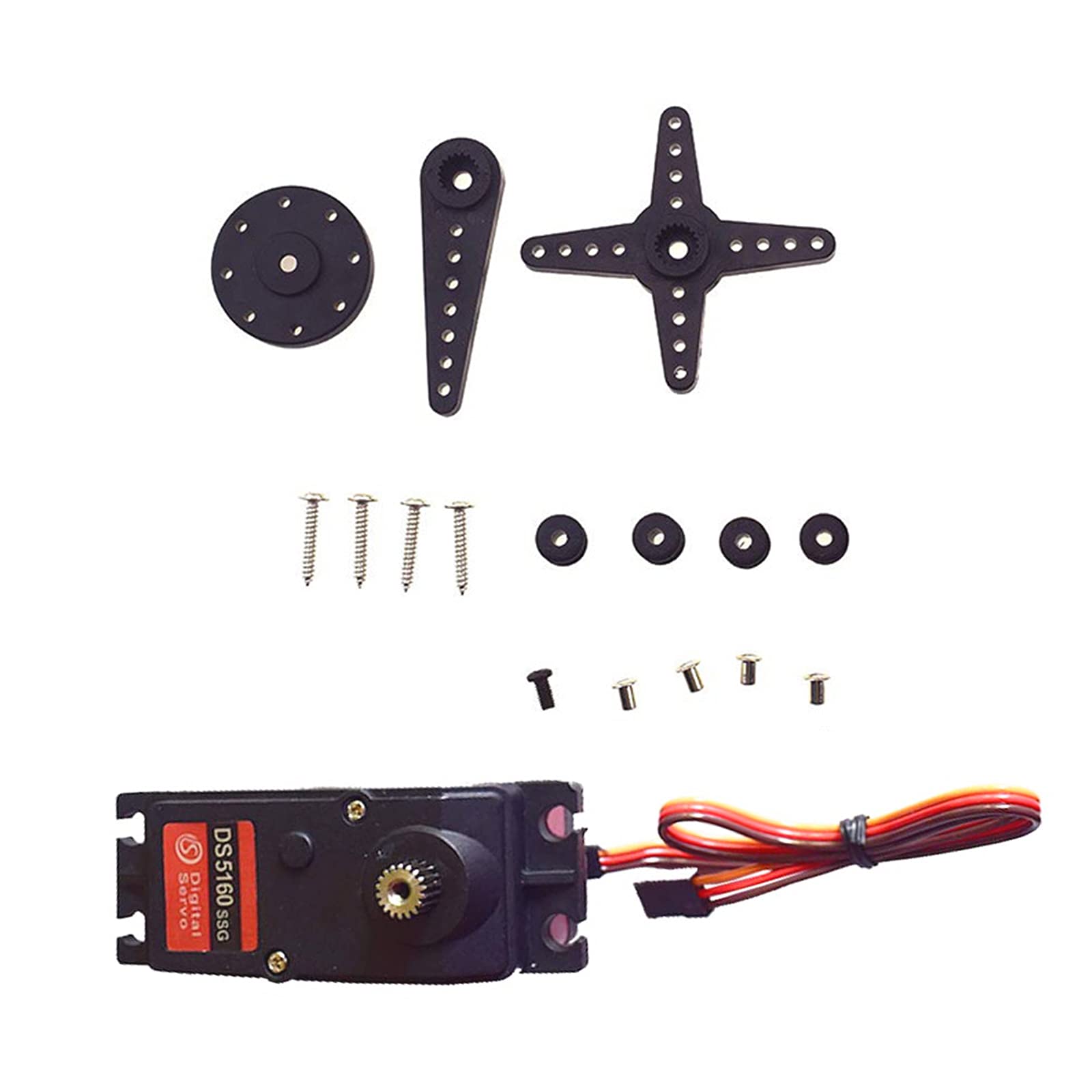 RUIZHI 60KG RC Digital Servo DS5160 Metal Gear Coppia Elevata Impermeabileper High Torque Servo per 1/5 Redcat HPI Baja 5B SS RC Auto compatibile SAVOX-0236 LOSI XL 5T (180 °)