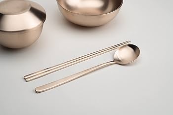 韓国　食器　真鍮　カトラリー 韓国食器 真鍮 器 韓国雑貨 韓国真鍮食器スプーン箸セット4人前