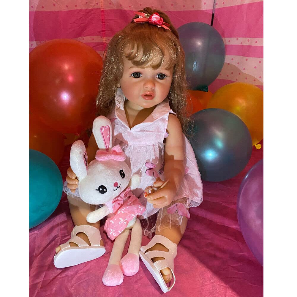 Amazon | Protow リボーンドール 55cmリアルな大きな目の面白い女の子