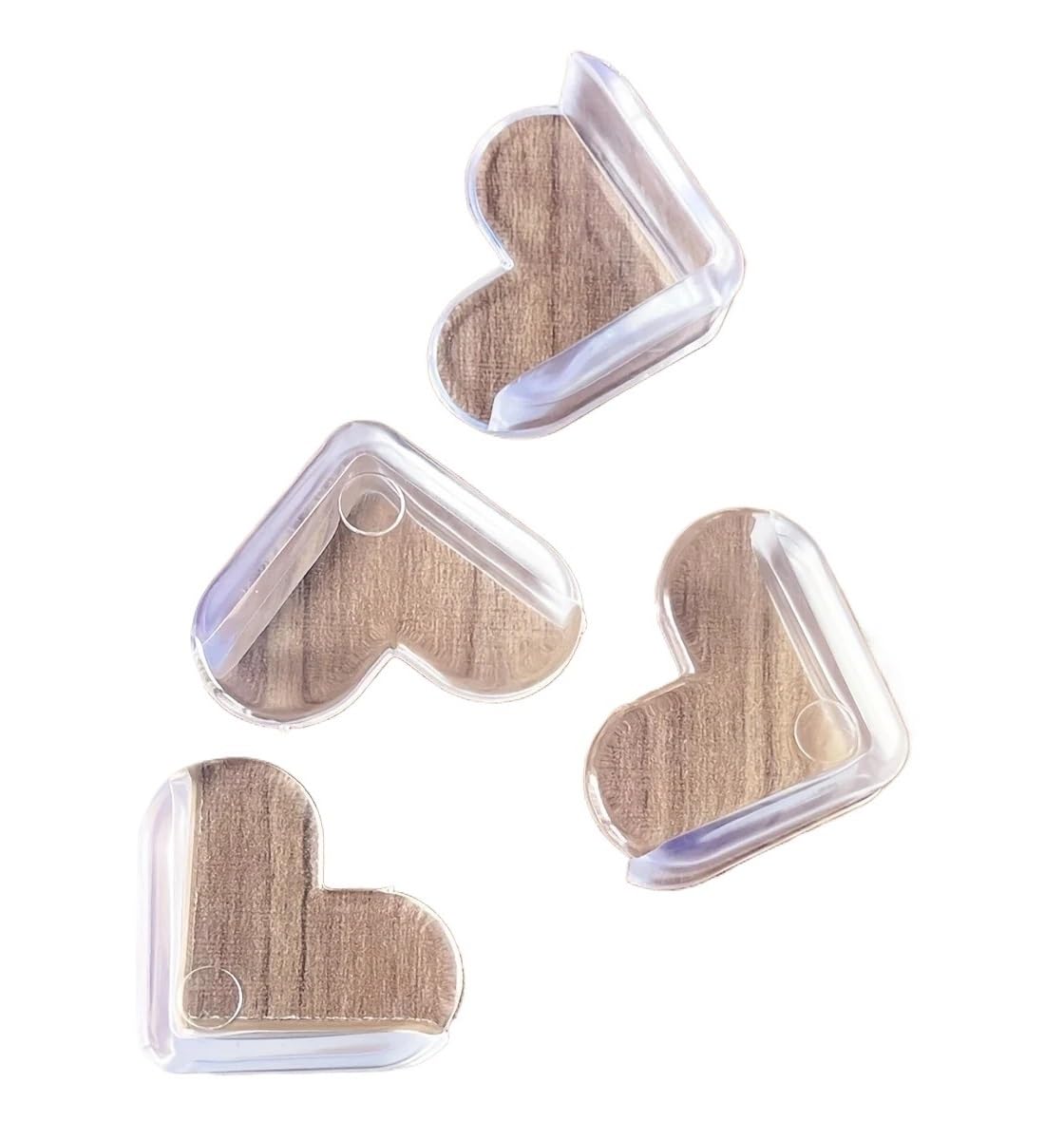 4pcs Anti Collision Angle Transparent Safety Table Corner Protective Cover Glass Silicone Protector