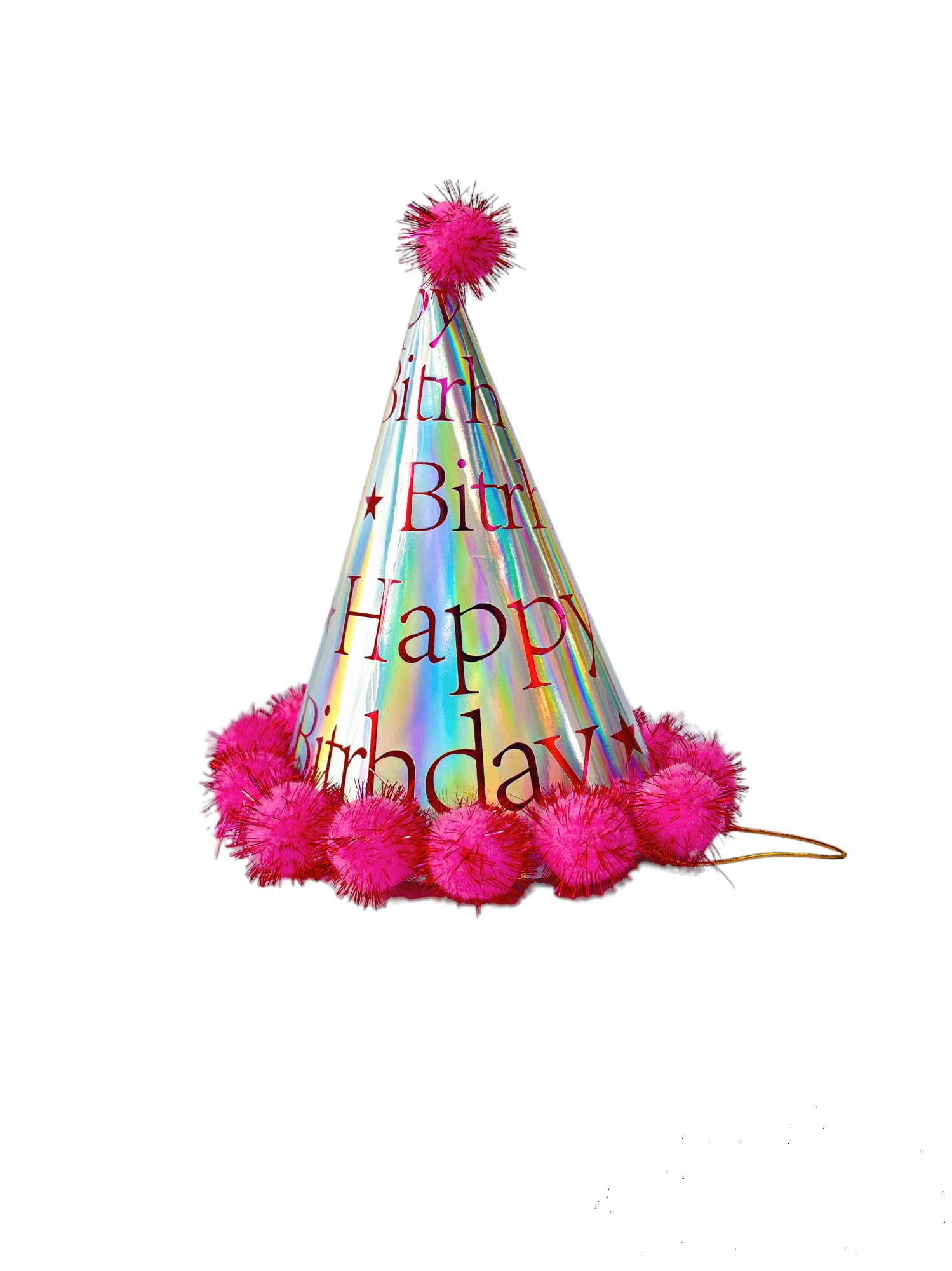 Partysanthe Happy Birthday Cap Pack of 1 for Girls Birthday Pink (B09BBD7YV4) Amazon Price History, Amazon Price Tracker