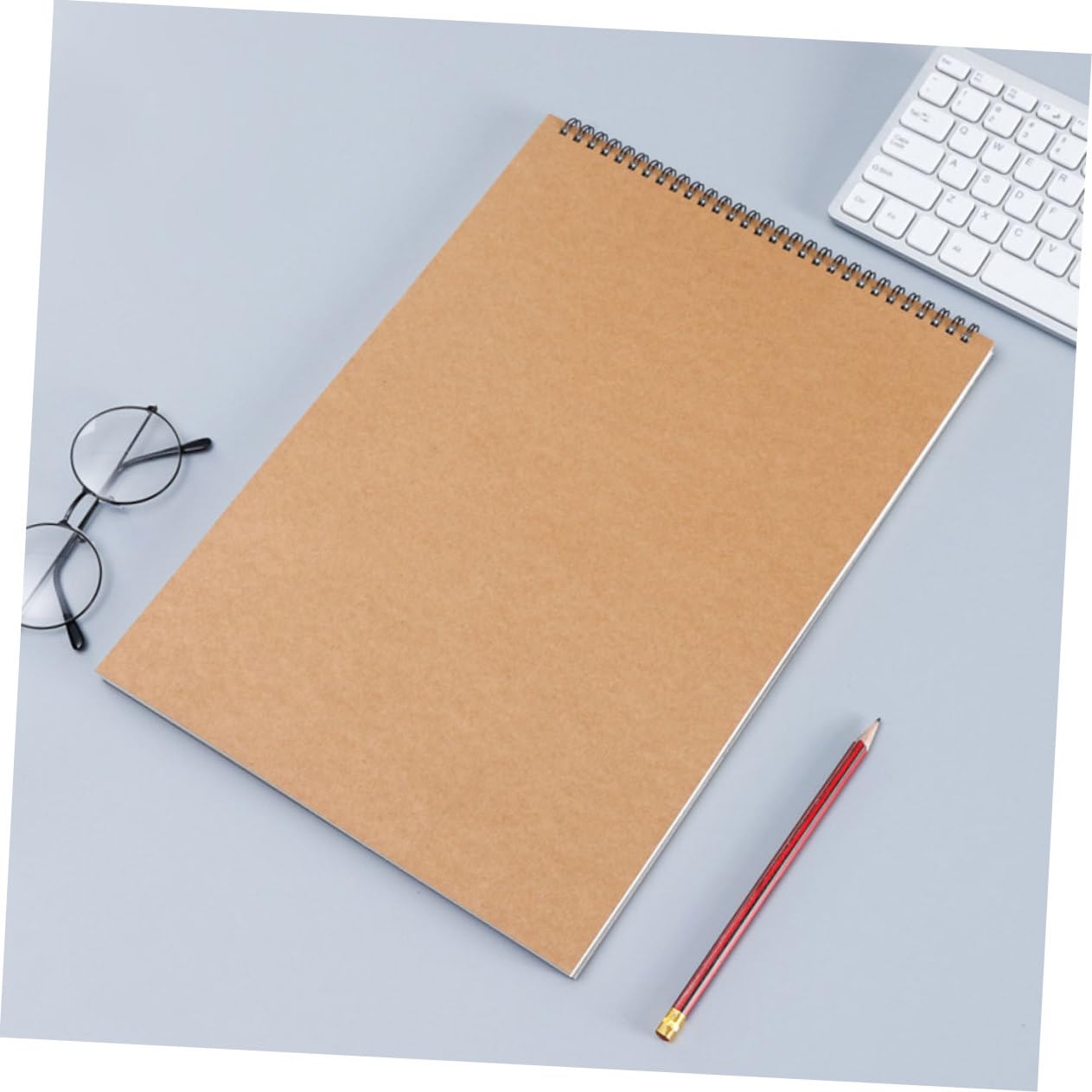 NUOBESTY Cahier De Dessin Pour Étudiant 2 Feuilles De Papier À Dessin Vierges Format A4 Pour Bureau