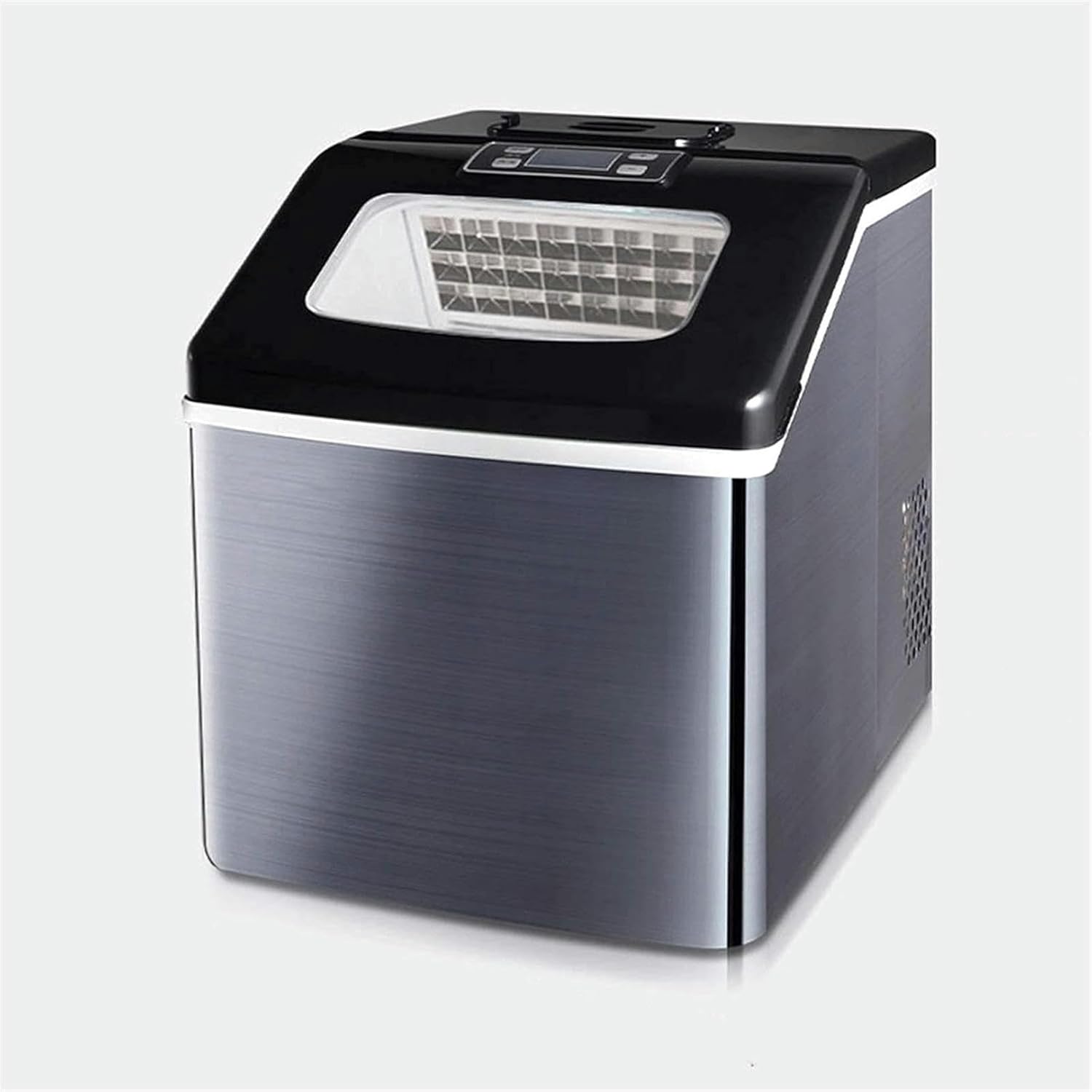 Ice Maker Countertop Makes 55-66 lbs Ice in 24 Hours, 2.2L Electric Ice Maker Super Capacity Ice Machine Perfect for Home Kitchen Office Bar-1pc