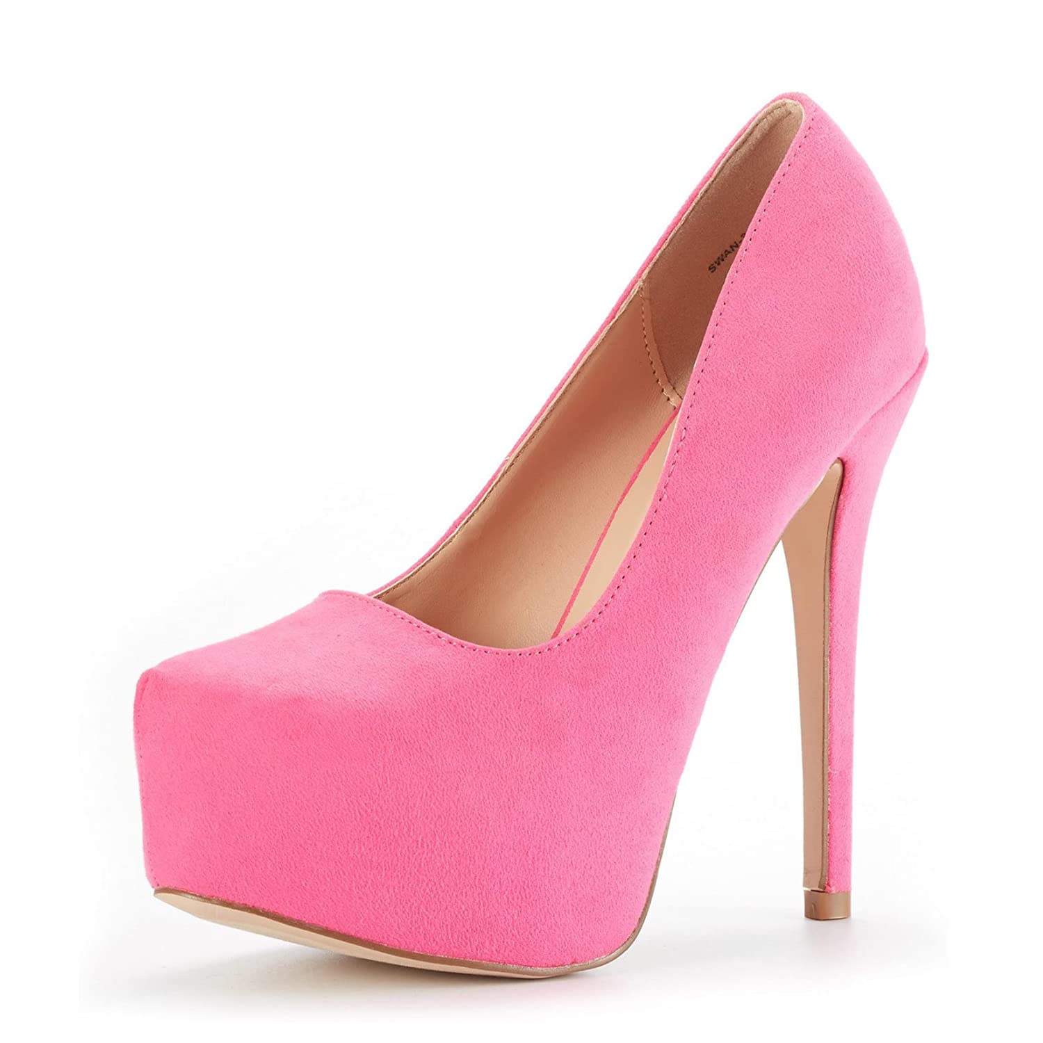 DREAM PAIRS Women's Swan-30 High Heel Platform Dress Pump Shoes