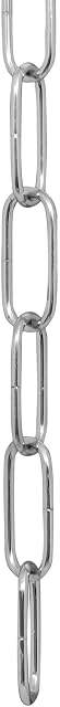 2m Chrome Open Link Chain - For Chandelier & Lighting - Medium - 38X15MM - Ch-5A
