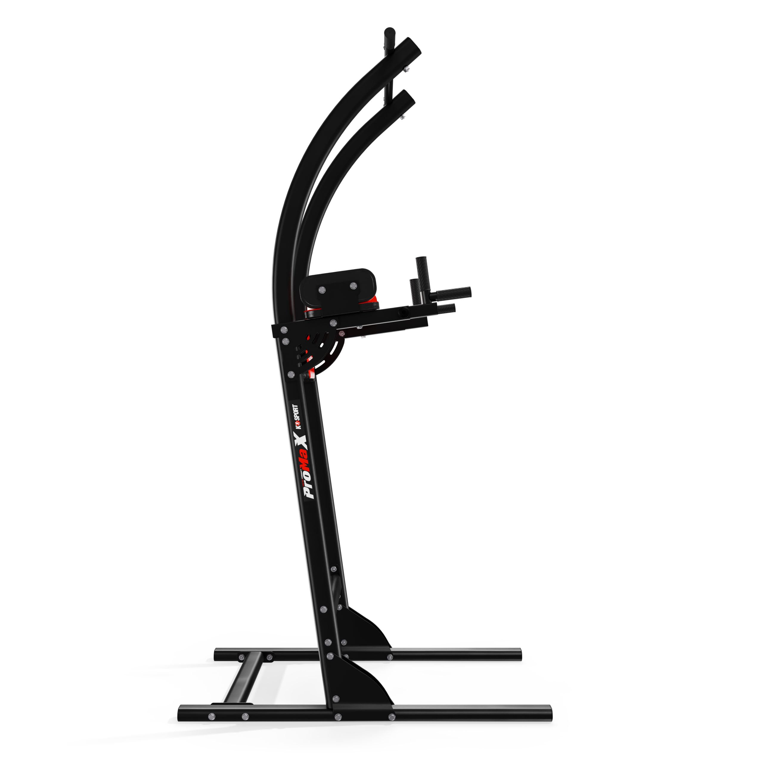 K-Sport: Power Tower Fitness Aparato | Barra de dominadas independiente | Torre de fuerza multifuncional de hasta 150 kg | Fitness Tutm | Torre de fuerza con estación de inmersión y barra de dominadas