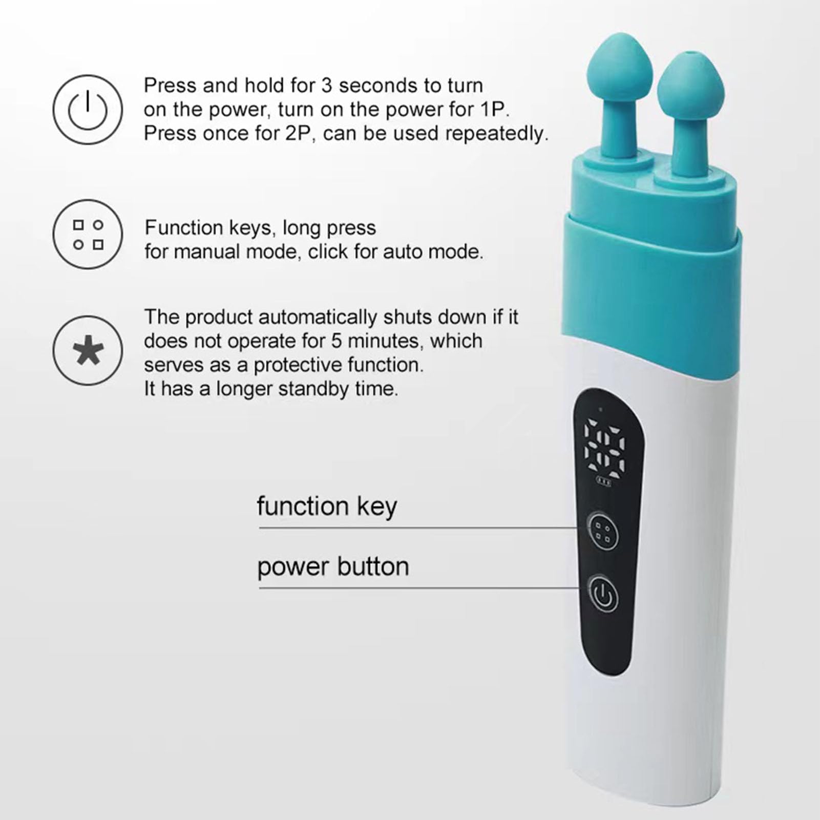 Dispositivo di Pressione 'orecchio Bilanciata Dispositivo di Pressione 'orecchio con Due Teste di Silicone, Adatto per Viaggi Aerei, Immersioni, Alte Quote, Dimensioni Compatte