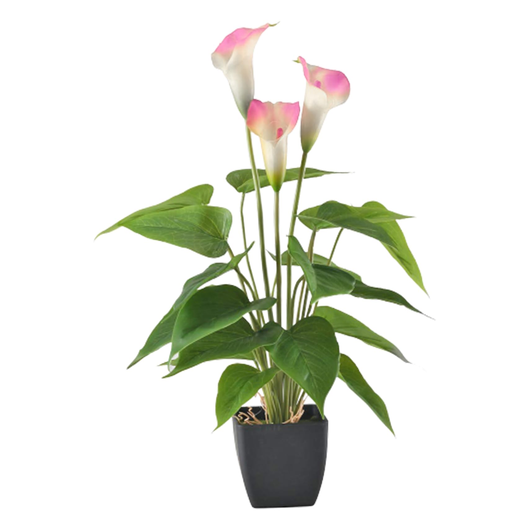 Faroby Artificial Potted Plant Calla Lily for Outdoor Indoor Garden Patio Home