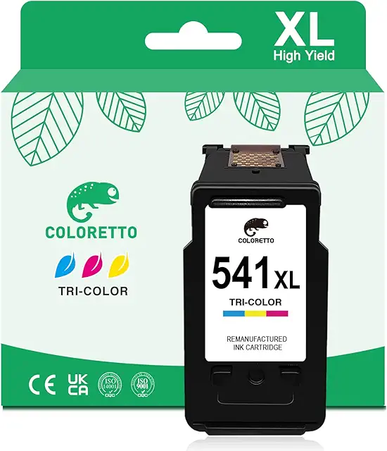 Cartouche Canon 541XL COLORETTO CL-541 - Haute capacité couleur pour imprimantes Pixma