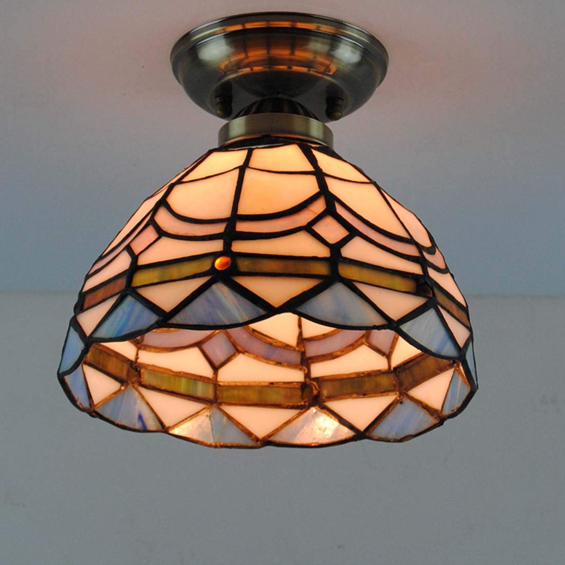 Amazon.com: XYIANG Tiffany Style Ceiling Light,Hallway Ceiling