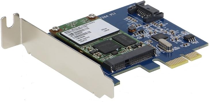 SEDNA - PCI Express mSATA III (6G) SSD Adapter with 1 SATA III Port with Low Profile Bracket (SSD not Included)