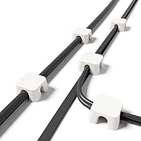 Vista 6 de Organizador de cables magnético – Sujetador de cables multifuncional de escritorio y clip de gestión de cables para el hogar y la oficina