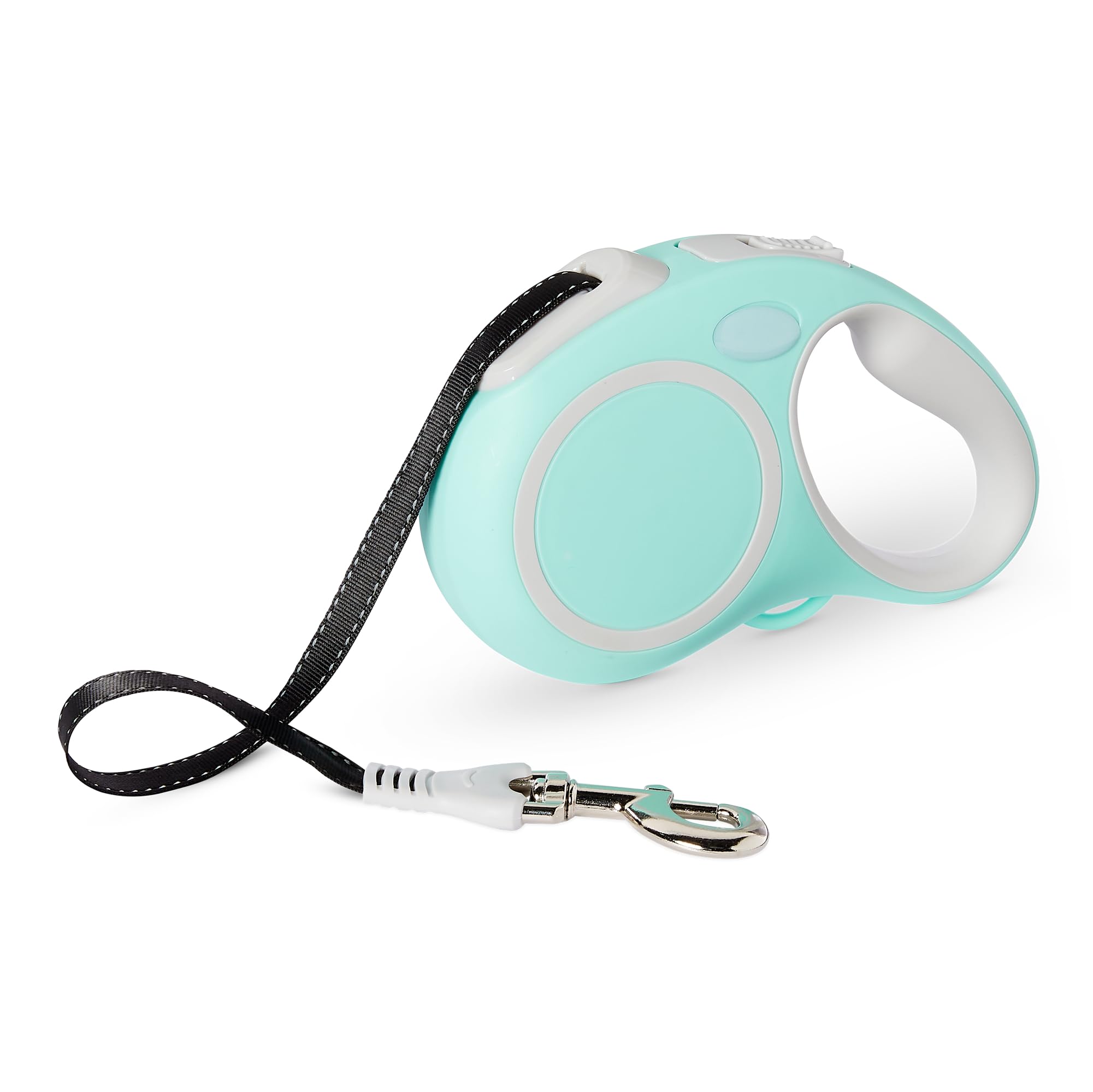 Amazon Basics Retractable Dog Leash, Reflective with Ergonomic Handle, Large