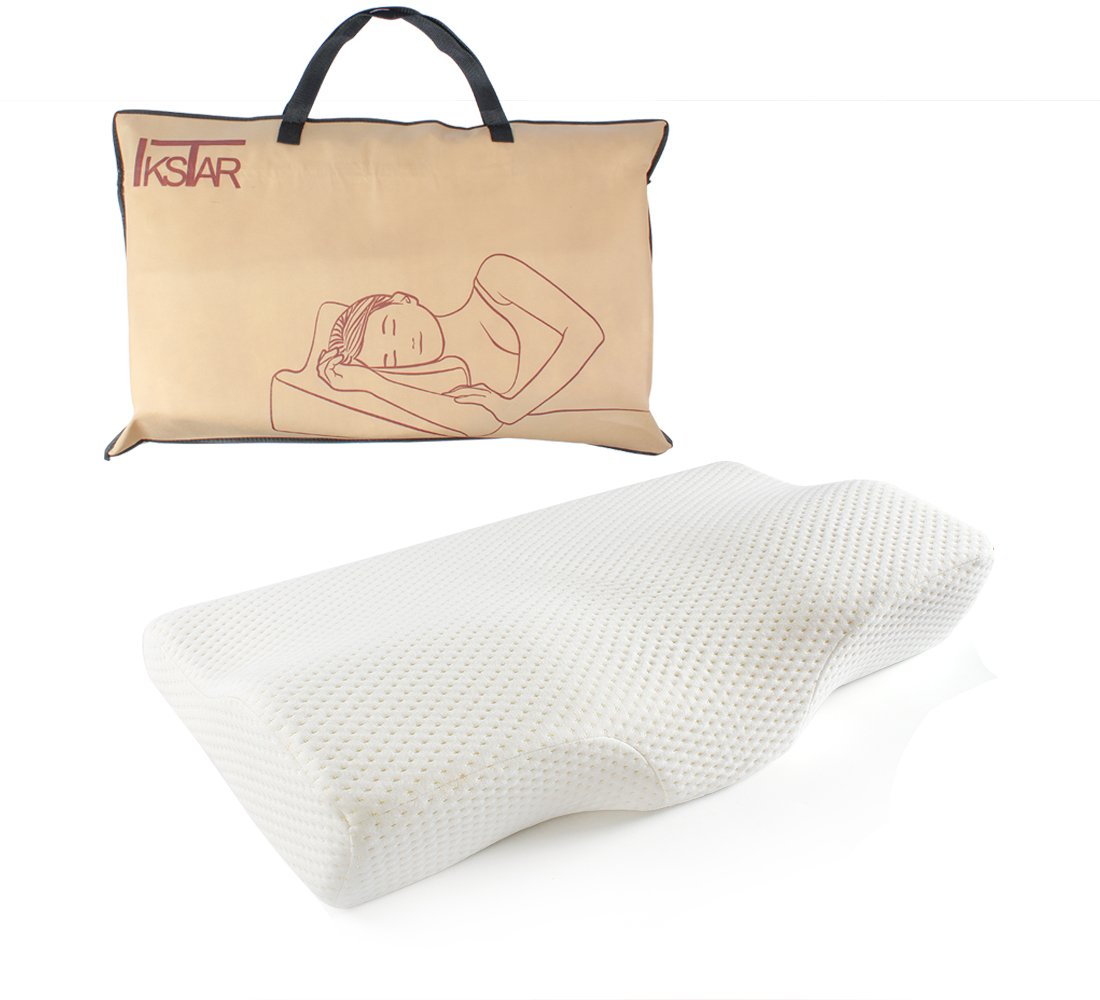 Buy IKSTAR Cervical Contour Bed Pillow for Neck Pain and Side er,Queen
