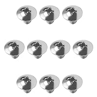 Vista 98 de MroMax Tornillos de máquina M2.0.197 x 0.157 in Tornillos Phillips Cross Truss Head Tornillo 304 Pernos de sujeción de acero inoxidable 15pcs