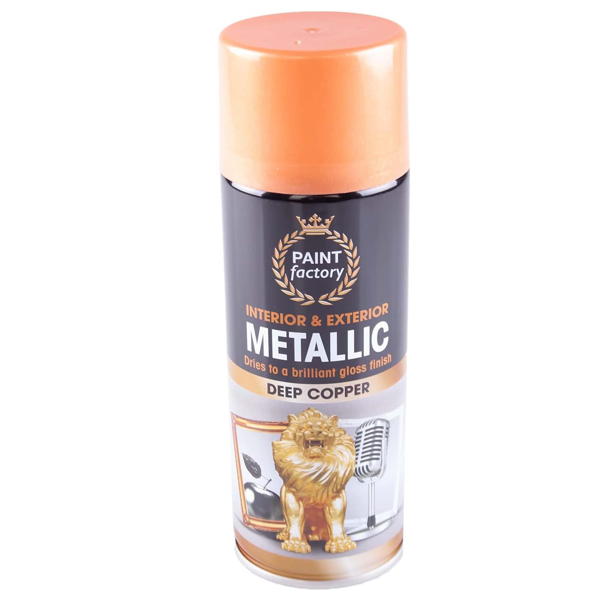 PEBBLE HUG Deep Copper Metallic Spray Paint, Fast-Drying Formula, Automotive Parts, Home Décor, DIY Crafts, Furniture Restoration, Rust Protection, Interior and Exterior Use, 400ml, (1 Pcs)