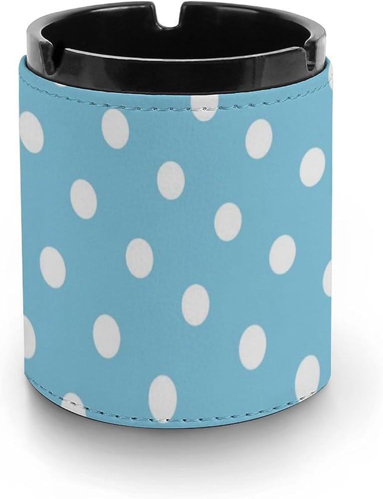 Amazon.co.jp: 灰皿 はいざら 水色 ブルー ドット柄 水玉 喫煙具