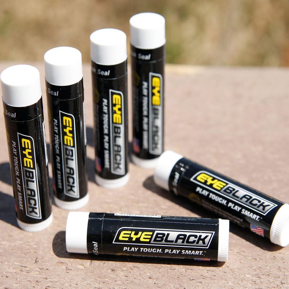 EyeBlack BattlePaint – Bright Colored Under Eye Black Grease for Pro Athletes and Super Fans – Baseball, Softball, Football – 2 Sticks