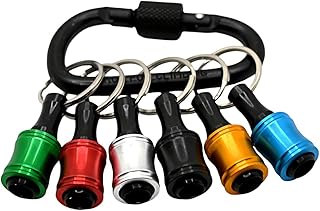 ビットホルダー 6個 セット ドライバービット整理・収納に最適 耐久性の高い工具収納 DIY&プロ向け (6色)