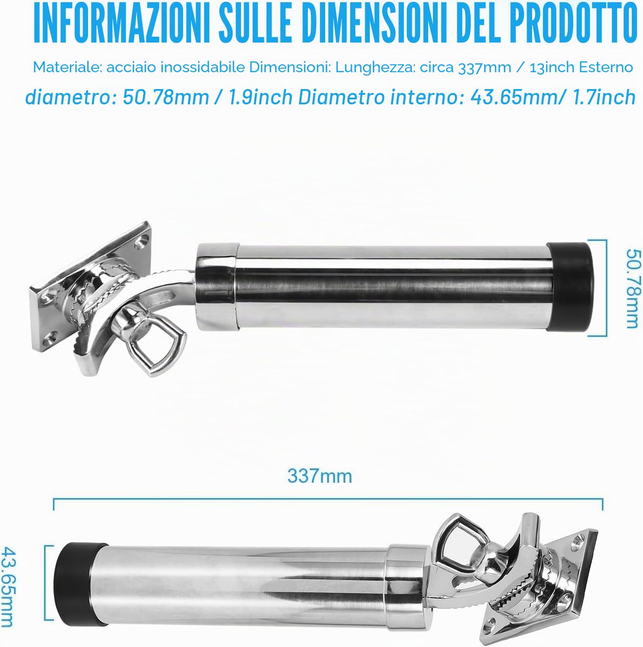 Supporto per da pesca, regolabile, colore