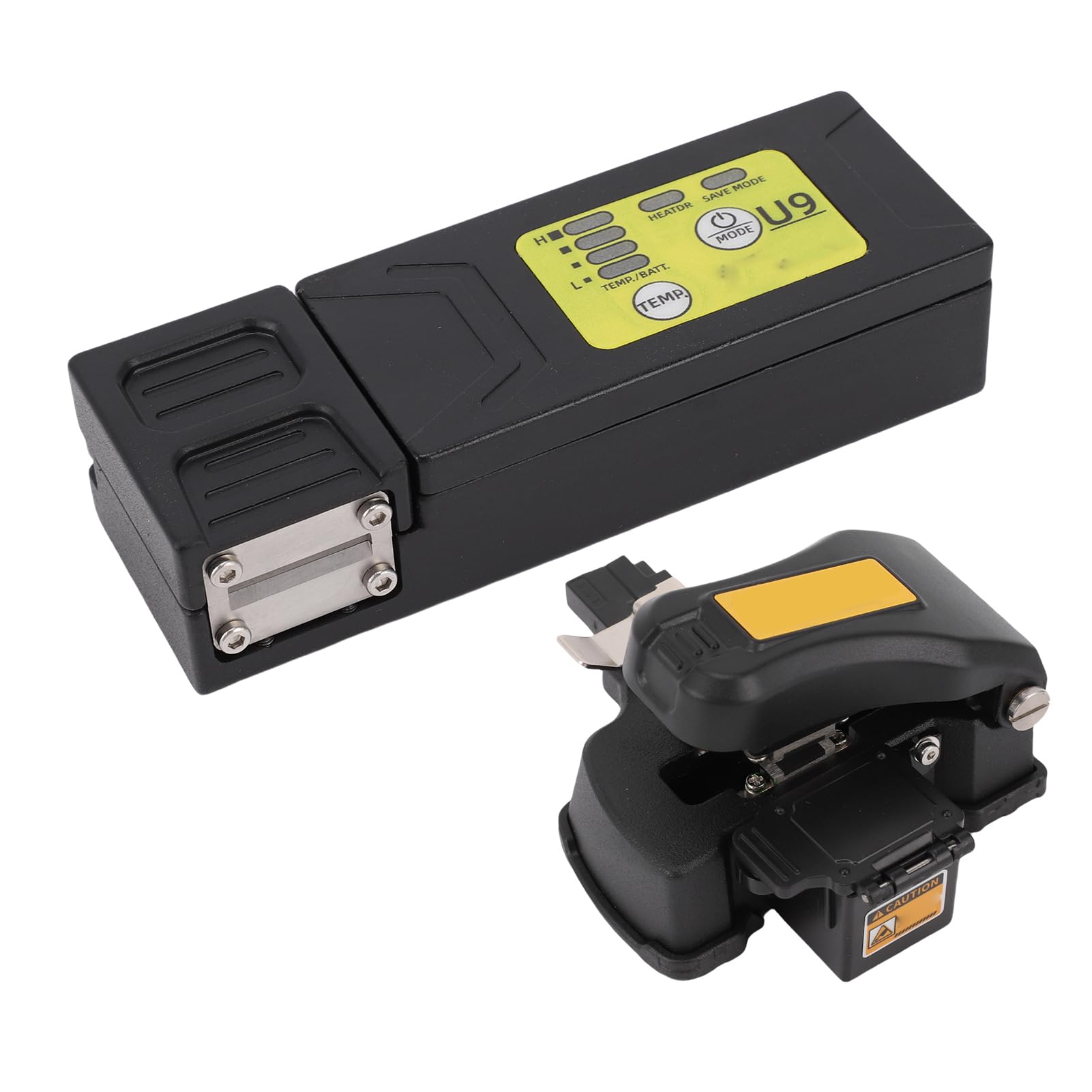 Topiky Pelacables Térmicos de Fibra óptica Recargable, Kit de Empalmadora de Fusión de Fibra óptica con Soldadura en Frío y Fusión en Caliente Automática con Batería de 2500 MAh, Pelado Simultáneo