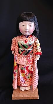 市松人形 訳あり 大正 昭和レトロ 約53cm 日本人形 アンティーク 骨董 Amazon | □市松人形□古い日本人形 約38.5㎝ 当時物 着物 大正