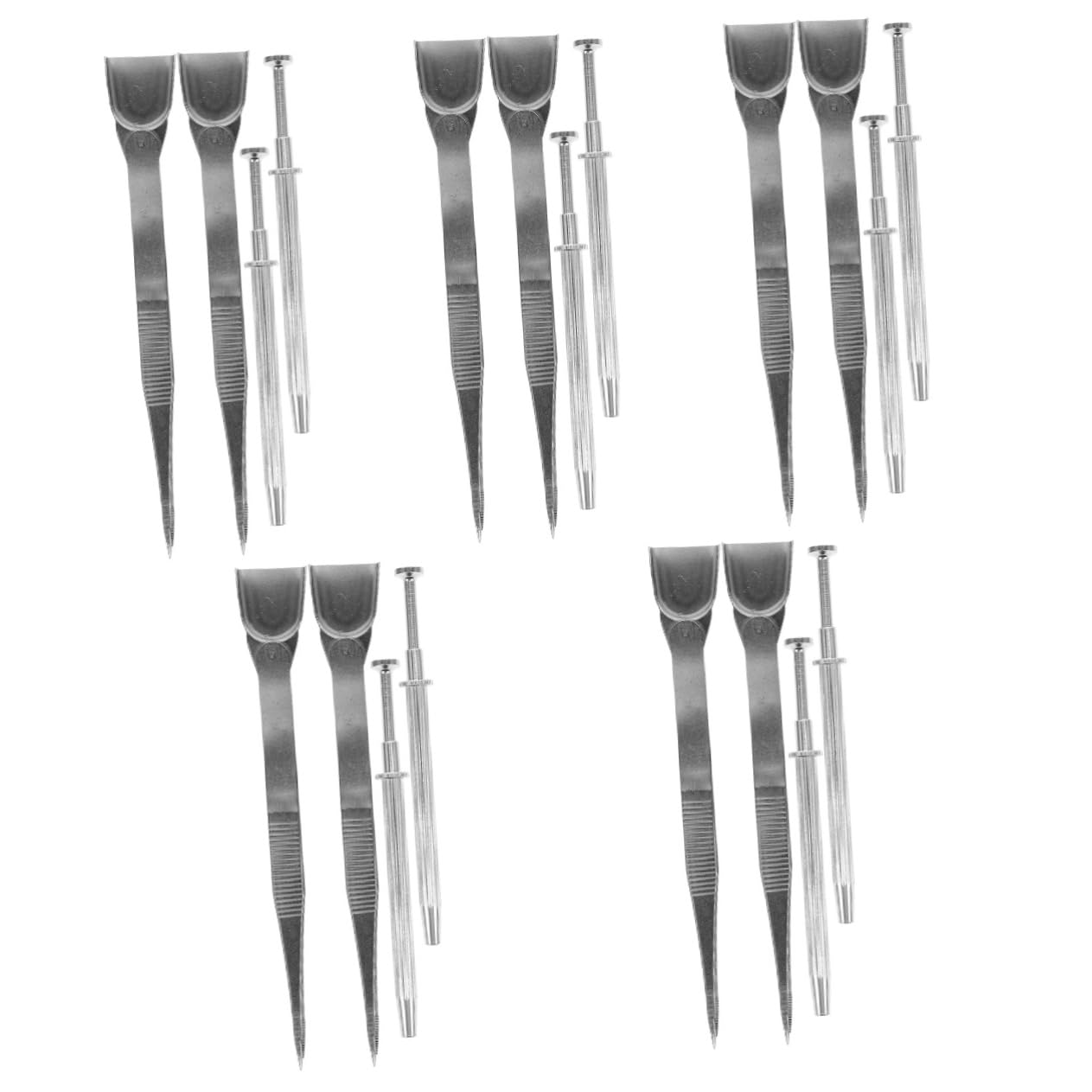 PRETYZOOM 5sets Strumenti per Decorazione Torte Pinzette e Articoli Alluminio per Decorazioni Cake Design e Gioielli Utensili Multifunzione per Cake Decorating e Creazioni