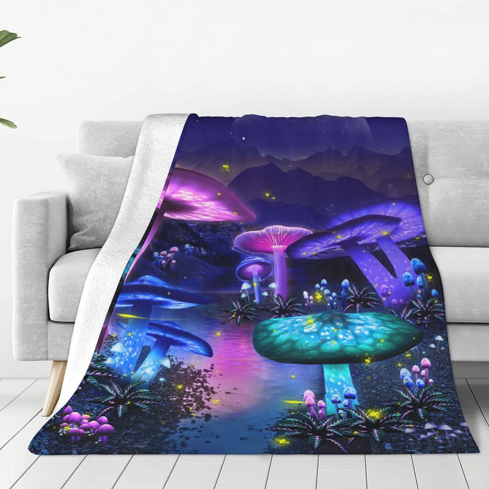 GLOBLELAND Couverture en Flanelle Motif Soleil et Lune pour Femmes Hommes 59x51 Pouces Jeté de Canapé Douce et Douillet pour la Maison Le Bureau la Chambre Le Lit Le Canapé la Chaise