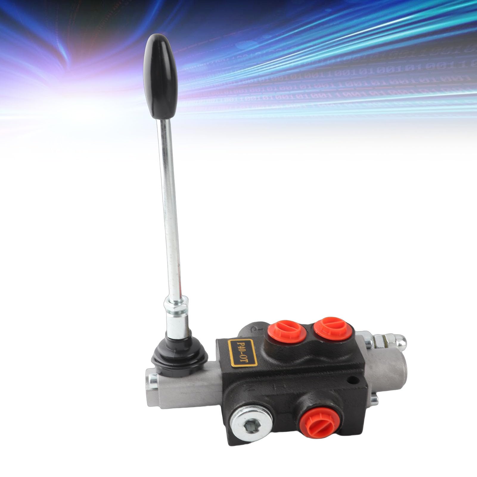 Alomejor Válvula de Control Hidráulica de Doble Acción Kit Flexible Duradero para Maquinaria y Equipos de Construcción Hierro Fundido
