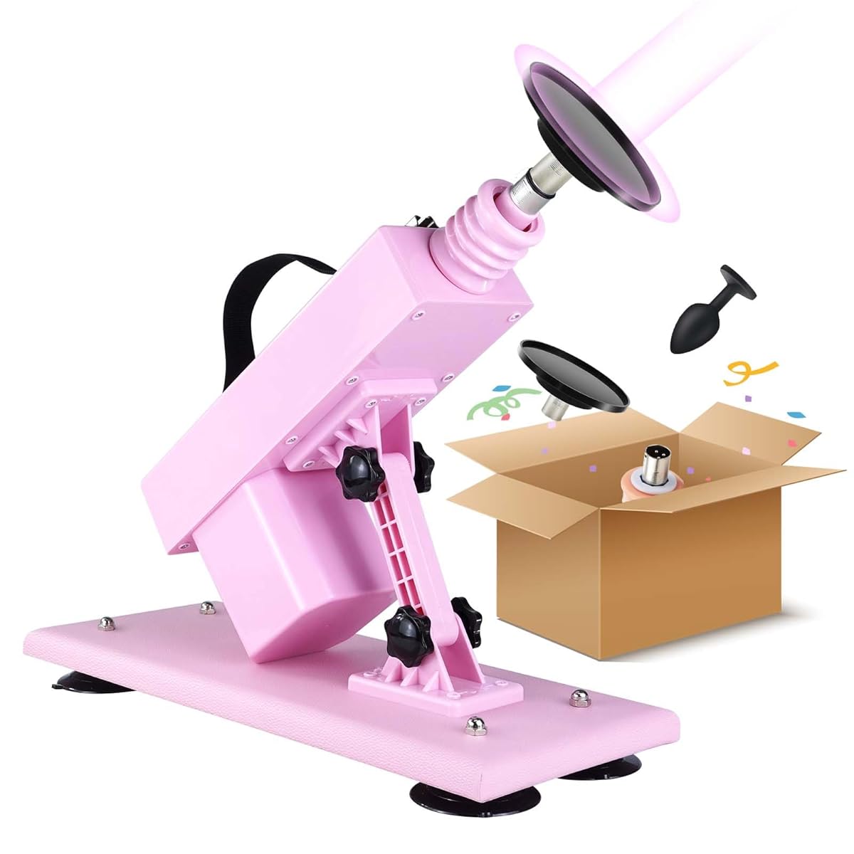 セックスマシン ピストンマシン スタンダードセックスマシーンズーツ オナ二ー 女性用 電動ピストン機ディルドアタッチメントピストンマシーン吸盤付き 多種類伸縮モード ディルド自動 スピード調節可能セッきクスマシン セックスマシーン 3XLR電動 ピストン (Light Pink)