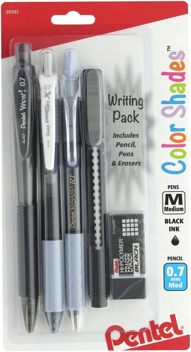 Pentel Color Shades Writing Pack - Black (BLBKALZBPA) : Amazon.ca ...