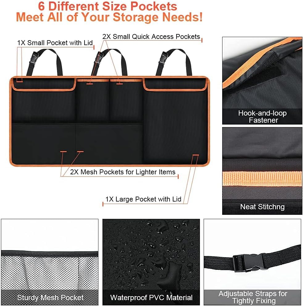 Organisateur De Coffre Pliable Pour Toyota Yaris (2020-2024) – Grand Rangement, étanche Et Pratique