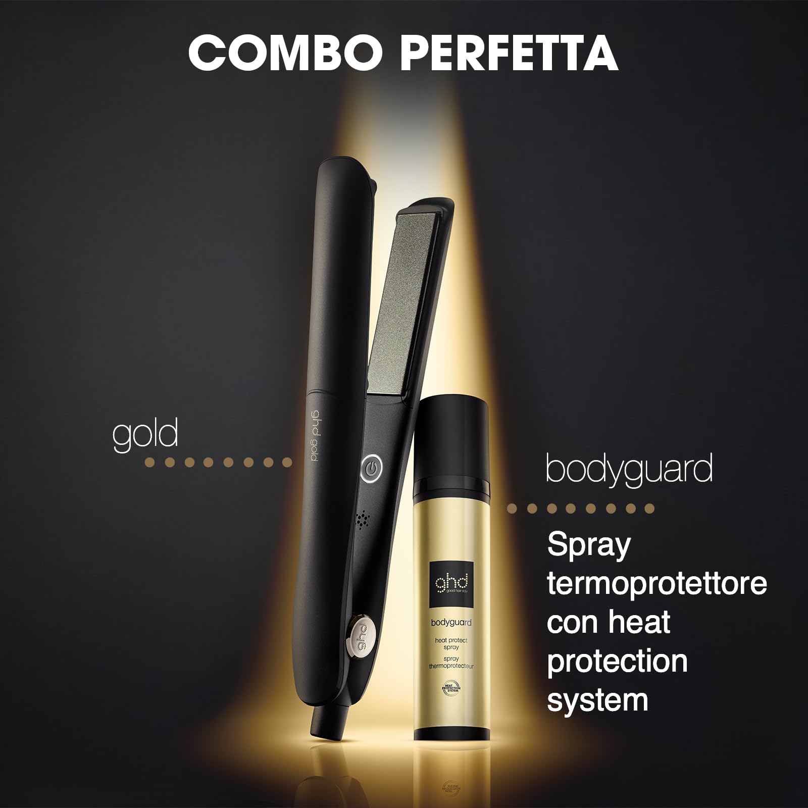 GHD Gold Piastra Capelli Professionale Dual-Zone Styler 2.7m