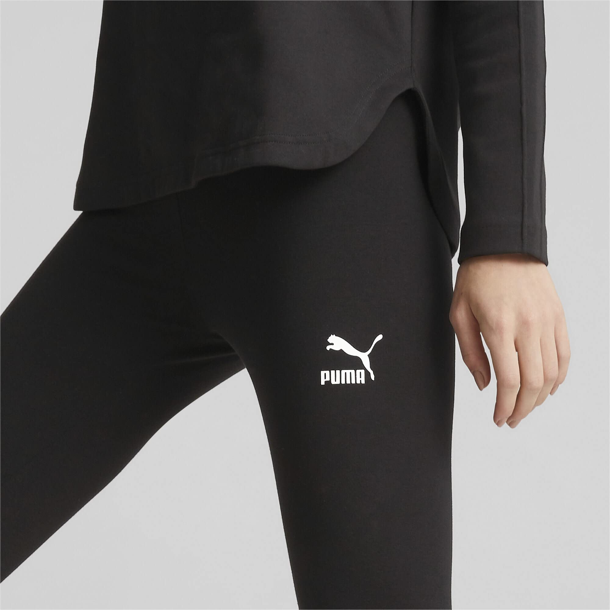 PUMA Classics High Waist Legginsy - Siatki Kobiety