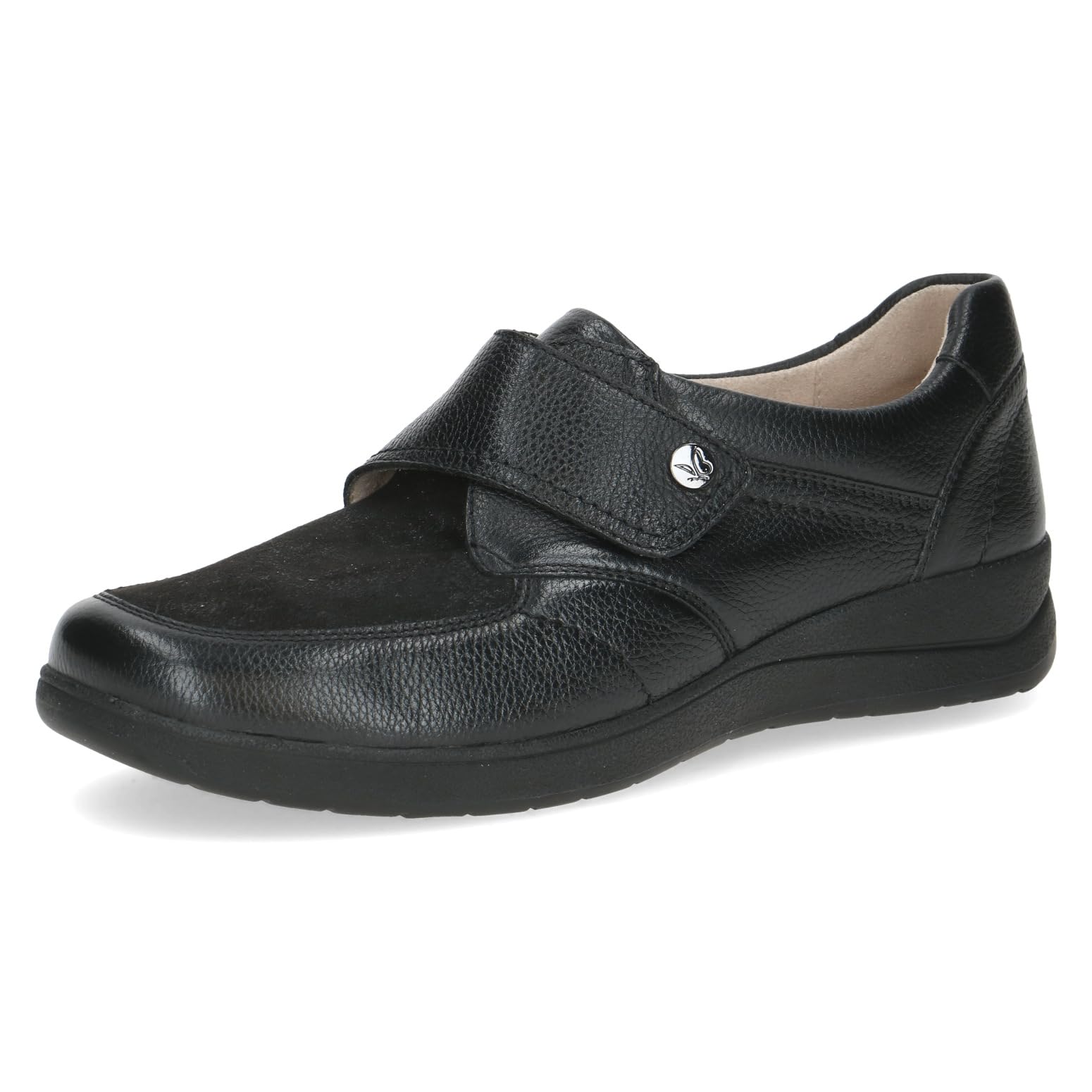 CAPRICE Women's Flat Loafer, Black (Black Comb), 5 UK