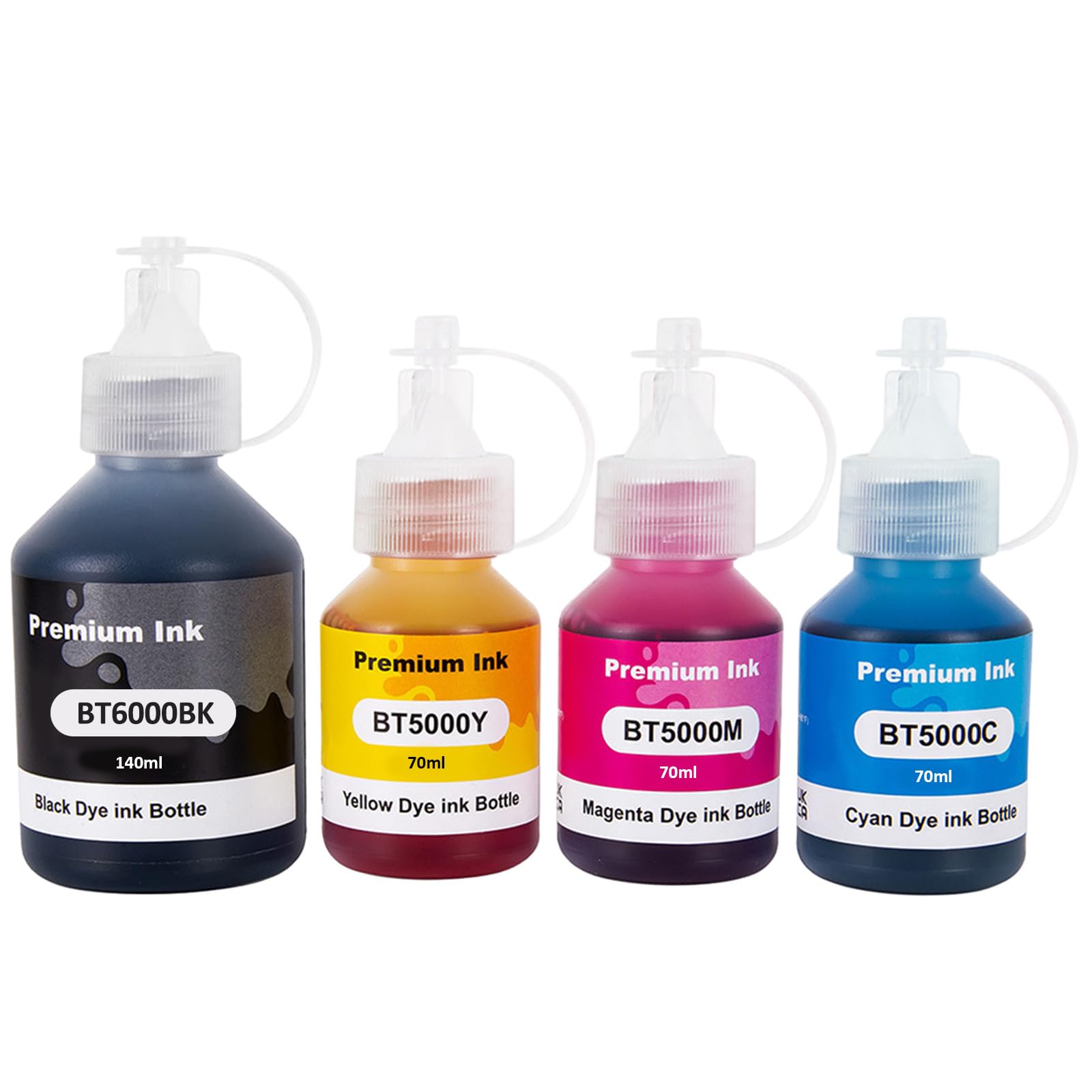 Set Inchiostri Originali Brother BT6000BK / BT5000C/M/Y Per DCP-T510W DCP-T710W – Multicolore