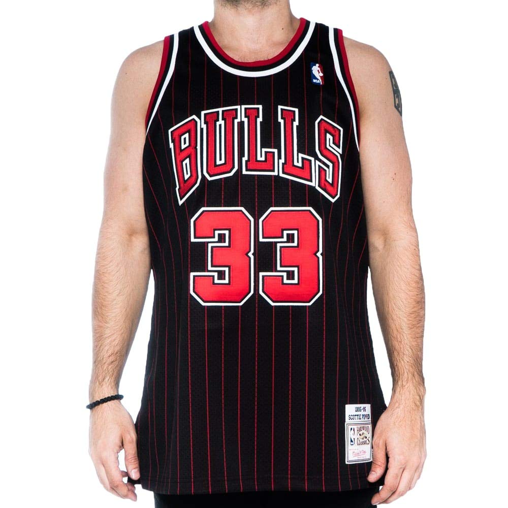 Mitchell＆Ness　BULLS　PIPPEN　タンクトップ　リバーシブル Unisex Black/Red Chicago Bulls Team Glory Reversible Mesh