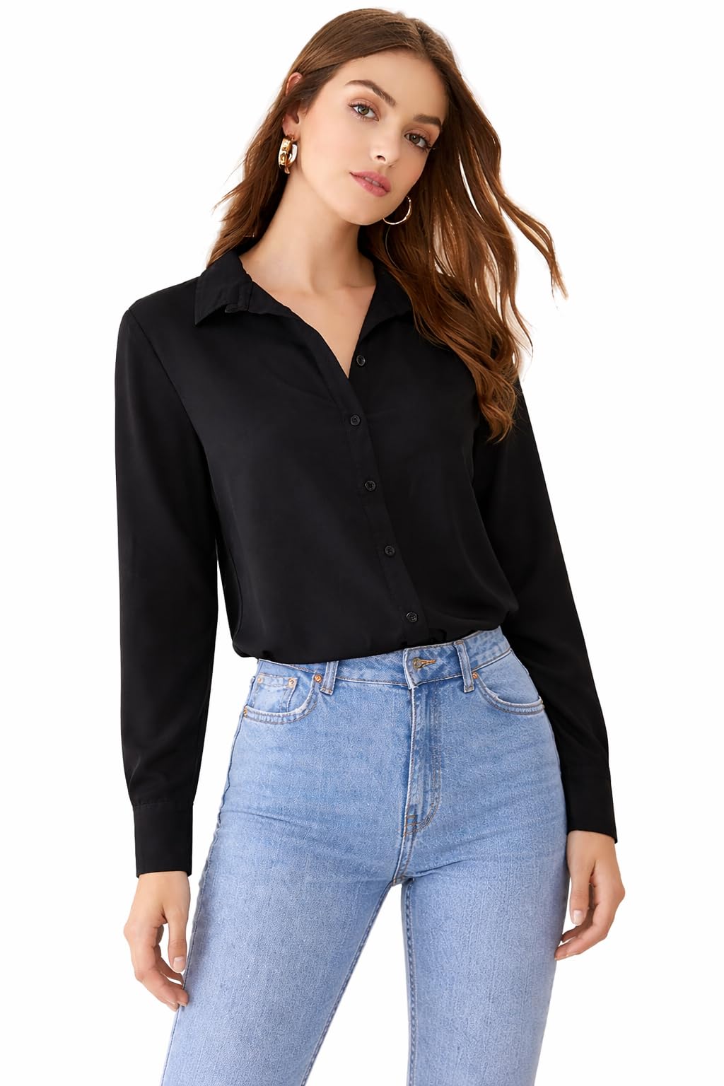 mizago Women Classic Fit Black Shirt-picture-19