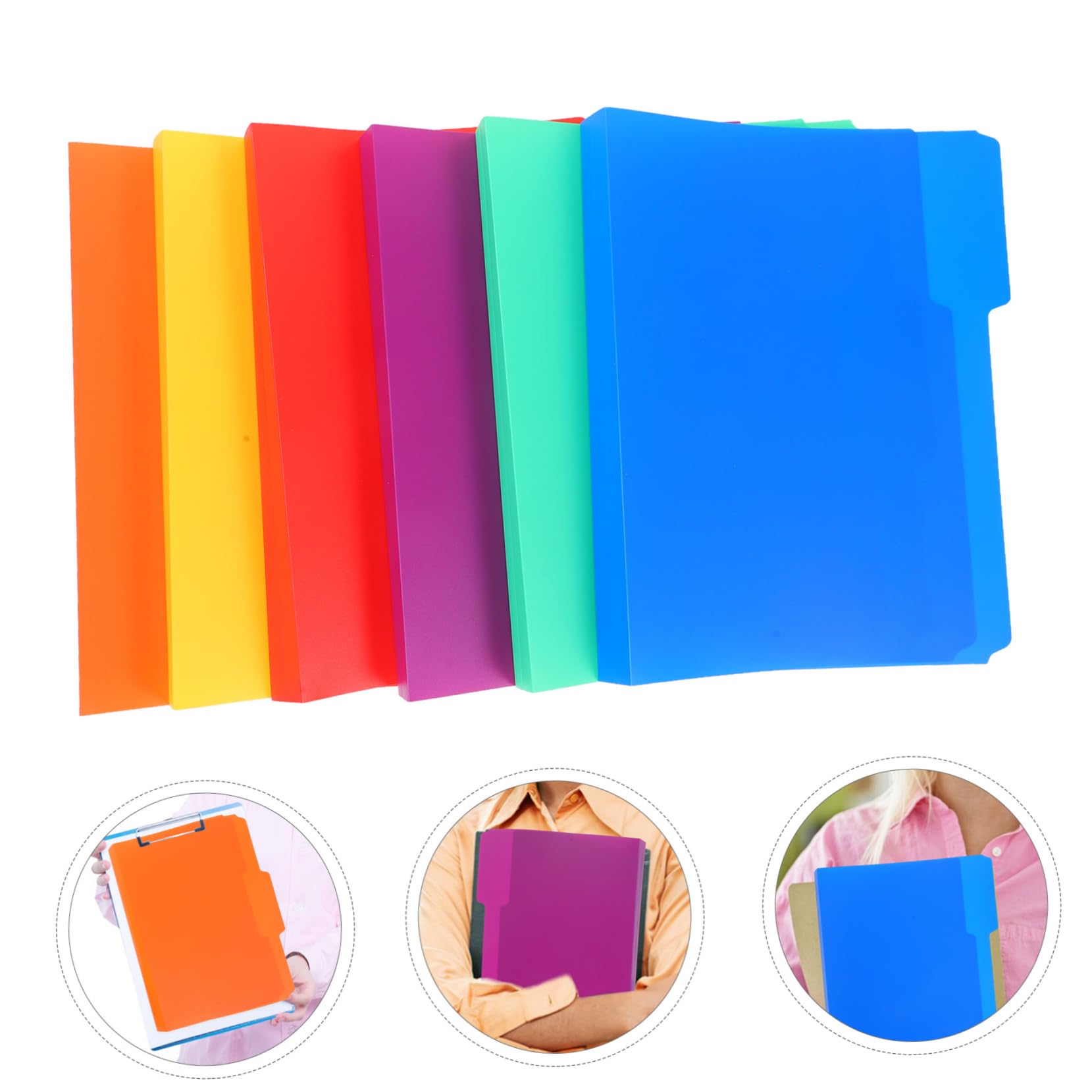 18 piezas Carpeta de Archivos de Plástico de Organizador de y Partituras para Oficina para Escolar y Doméstico