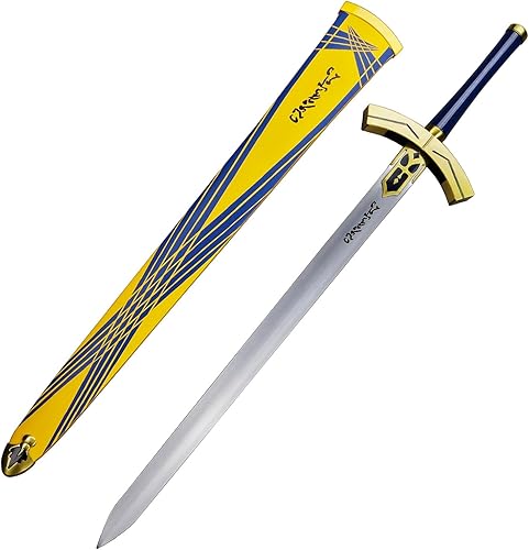 Munetoshi 45" Excalibur Avalon Acero Inoxidable Artoria Fate Saber Long Sword Fantasy Anime