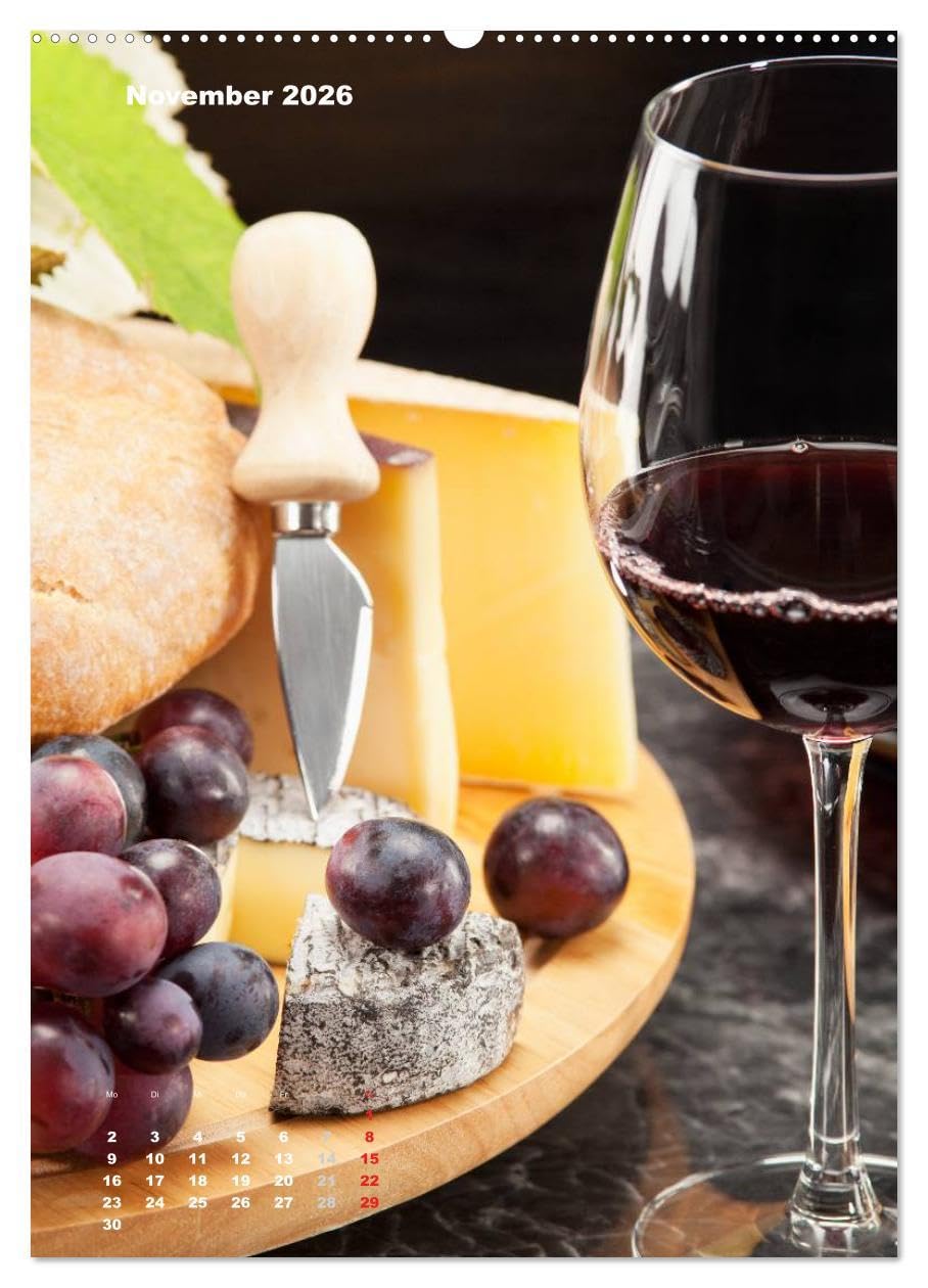 WeinTrauben 2026 (hochwertiger Premium Wandkalender 2026 DIN A2 hoch), Kunstdruck in Hochglanz: Wein und Weintrauben (CALVENDO Lifestyle)